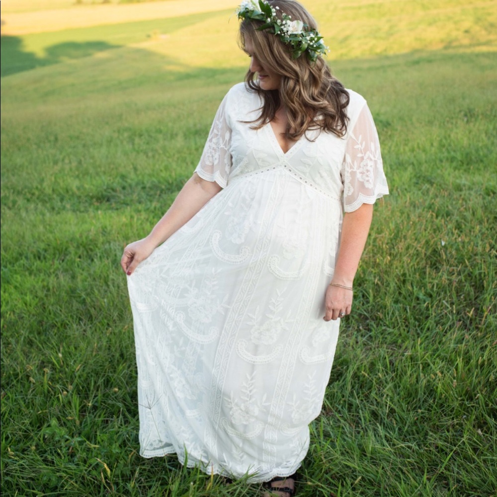 Pink Blush Maternity Dress